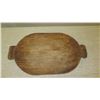 Image 2 : Large Carved, Textured Koa Wood Tray w/Handles - Approx. 21"