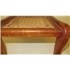 Image 7 : Cane Rattan, Curly Koa Foot Stool - Approx. 15"L , 12" W