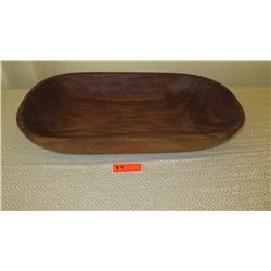 Large Wood Tray/Bowl - Approx. 28.5" L, 16" W