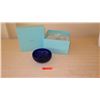 Image 1 : New Tiffany & Co. Cobalt Blue Glass Bowl (with Blue Box)