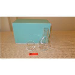 New Tiffany & Co. Glass Carafe & Water Glass (comes with blue box)