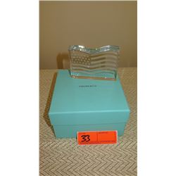 New Tiffany & Co. Etched Glass American Flag (comes with blue box)