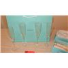 Image 1 : Qty 6 New Tiffany & Co. Fluted Champagne Glasses (with Blue Boxes)