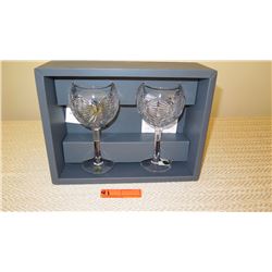 New Waterford Cut Crystal Stemware - Pair (with original box)