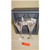 Image 4 : New Waterford Cut Crystal Champagne Flutes - Pair (with original box)