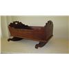 Image 10 : Vintage Koa Wood Baby Bassinet / Rocker - Approx. 35X29X21