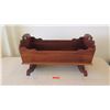 Image 1 : Vintage Koa Wood Baby Bassinet / Rocker - Approx. 35X29X21