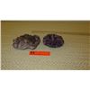 Image 3 : Qty 2 Amethyst Geode Rock / Gem Cluster Candle Holders