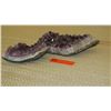 Image 4 : Qty 2 Amethyst Geode Rock / Gem Clusters (Approx. 9" & 5")