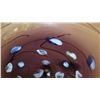 Image 3 : Amethyst Blown Glass w/ Blue Accents (w/Iron Display Stand) - 24" h, 18" dia