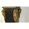 Image 5 : Pair: Tall Black Marble Column Pedestals w/Gilt Relief - Approx. 43" Tall