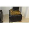 Image 8 : Pair: Tall Black Marble Column Pedestals w/Gilt Relief - Approx. 43" Tall