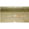 Image 2 : Pair: Modern Clear Lucite Side Tables - Approx. 23x18x21