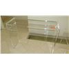 Image 1 : Modern Clear Lucite Console Table - Approx. 42X14X30