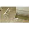 Image 3 : Modern Clear Lucite Console Table - Approx. 42X14X30