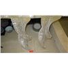 Image 3 : Pair: Modern Spiraled Clear Lucite Pedestals - Approx. 36" H (12X12 Top Surface)
