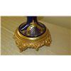 Image 9 : Pair: Large Sevres Style Cobalt Blue Porcelain French Urns w/ Gilt Relief - approx. 39" H