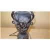 Image 3 : Bronze Cast Lamps w/Natural Patina - Raised Floral & Bird Motif (Approx. 32" H)