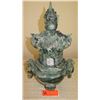 Image 1 : Vintage Ornate Carved Jade Pagoda - Approx. 18" H