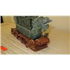 Image 18 : Vintage Ornate Carved Dragon Boat w/ Masts & Carved Wood Base 25X25"H, 5" W