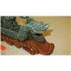 Image 8 : Vintage Ornate Carved Dragon Boat w/ Masts & Carved Wood Base 25X25"H, 5" W