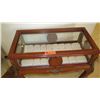 Image 2 : French Glass-Top Display Case Menagerie w/Gilt Ornamentation (32x16x36)