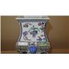 Image 3 : Glazed Porcelain Oriental Porcelain Vase - Approx. 17" H