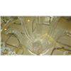 Image 10 : Lalique Style Round Glass Dining Room Table w/Lucite Base & 4 Chairs (5ft dia.)