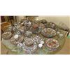 Image 1 : Large Lot of Rose Medallion Dinnerware, Serveware, Platters,Teapots, Dinner Plates, etc. - Various M