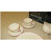 Image 4 : New Belleek Fine China "Neptune" Plates, Teapot, Demitasse Cups, Saucers, Sugar Bowls, Creamers