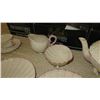 Image 5 : New Belleek Fine China "Neptune" Plates, Teapot, Demitasse Cups, Saucers, Sugar Bowls, Creamers