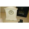 Image 2 : New Belleek Fine White Porcelain Millenium Clock - Neoclassical Motif