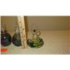 Image 10 : Qty 5 Glass Pefume Bottles - Favrile Glass, Colored Glass, etc.