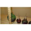 Image 8 : Qty 5 Glass Pefume Bottles - Favrile Glass, Colored Glass, etc.