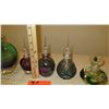 Image 9 : Qty 5 Glass Pefume Bottles - Favrile Glass, Colored Glass, etc.