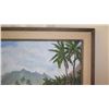 Image 2 : Framed Canvas Painting: Island Seascape -Lanikuhonua ? by Margaret S. McMillan 42X30