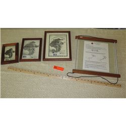 4 New Koa Frames - 4X6, 6X8, 8.5X11, approx. 14"