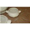 Image 3 : Himark White Ceramic Set, Fish/Shell Motif - Server and 4 Bowls