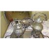 Image 3 : Plated Siver Tray and Coffee & Tea Server Set, Sugar Bowl, Creamer