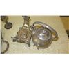 Image 9 : Plated Siver Tray and Coffee & Tea Server Set, Sugar Bowl, Creamer