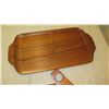 Image 3 : 9 Pieces Solid Wood Trays, Round Platters, Clipboard, etc. - Koa and Other Wood