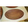 Image 8 : 9 Pieces Solid Wood Trays, Round Platters, Clipboard, etc. - Koa and Other Wood