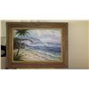 Image 1 : Framed Canvas Painting: Crashing Waves - by Roy Robinsot? 44.5 X 33