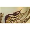 Image 18 : Large Thai Gold Enameled, Studded Dragon w/ Mossaic Embellishments 90X65X14