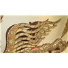 Image 8 : Large Thai Gold Enameled, Studded Dragon w/ Mossaic Embellishments 90X65X14