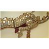 Image 9 : Large Thai Gold Enameled, Studded Dragon w/ Mossaic Embellishments 90X65X14