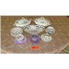 Image 1 : Misc. Floral/Lilac China - Serveware, Plates, Cups, Saucers, Creamer - Various Markings