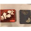 Image 1 : Antique Velvet-Boud Photo Album w/Inlaid Roses, Metal Clasp