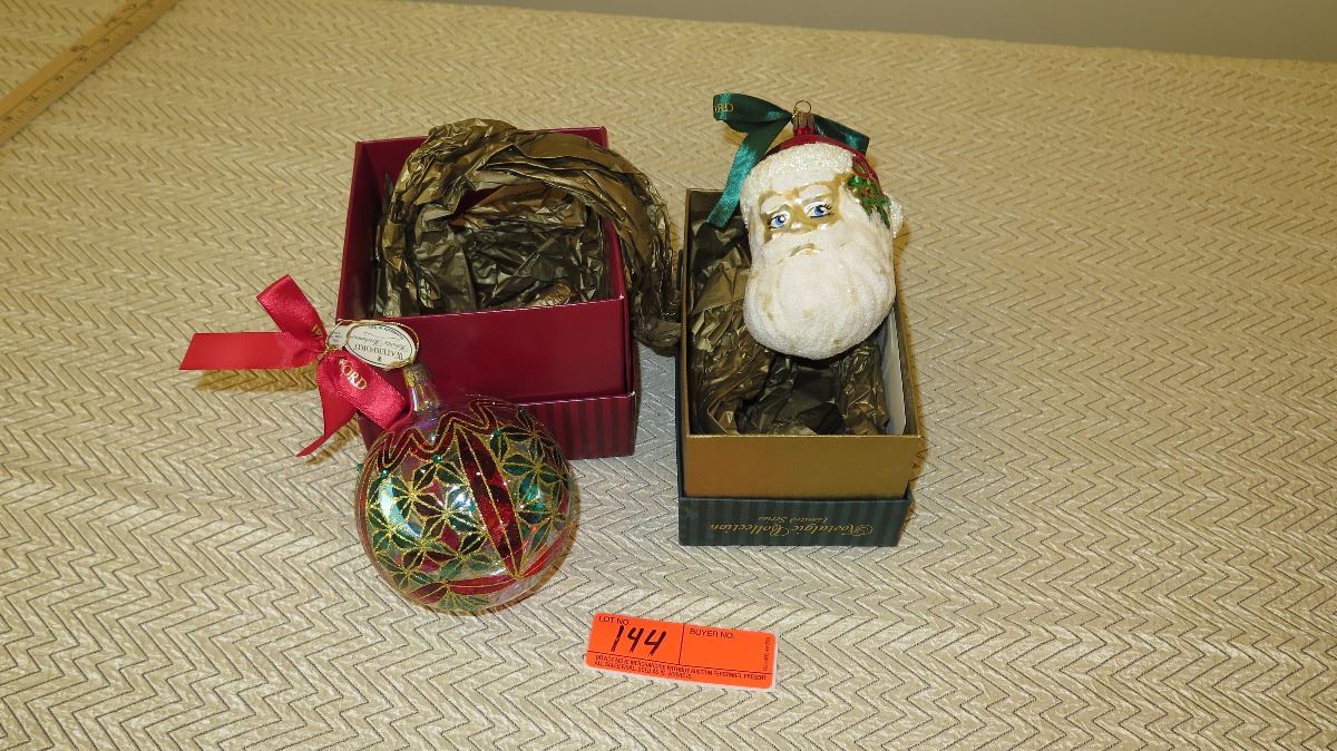 Qty 2 NEW Waterford Christmas Ornaments Qty 2 new waterford christmas ornaments