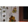 Image 10 : Misc. King Kalakaua Centennila Jubilee Memorabilia (Medals, Pins, Coin, Wood Tray)